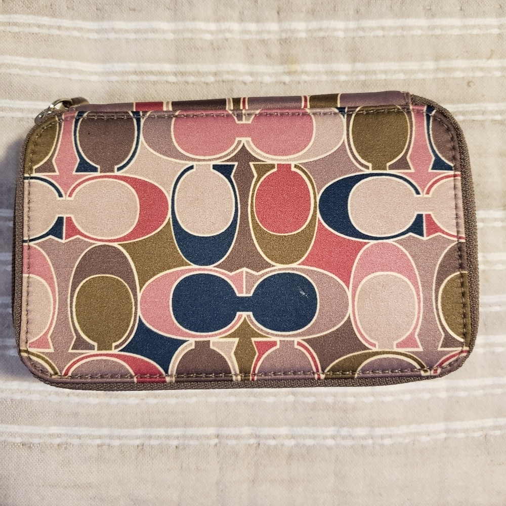 Coach travel jewelry box